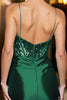 Load image into Gallery viewer, Sparkly Corset Peacock Green Satin Short Homecoming Dress