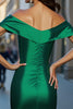 Load image into Gallery viewer, Dark Green Bodycon Satin Short Homecoming Dress with Keyhole