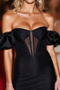 Load image into Gallery viewer, Black Bodycon Corset Off the Shoulder Short Homecoming Dress