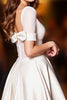 Load image into Gallery viewer, Sparkly White Corset A Line Short Homecoming Dress with Sleeves