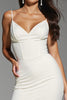 Load image into Gallery viewer, Ivory Corset Bodycon Satin Short Homecoming Dress