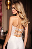 Load image into Gallery viewer, White Bodycon Satin Sweetheart Short Homecoming Dress