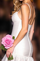 Load image into Gallery viewer, White Bodycon Spaghetti Straps Ruffled Short Homecoming Dress