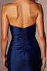 Load image into Gallery viewer, Navy Satin Sweetheart Short Bodycon Homecoming Dress
