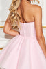 Load image into Gallery viewer, Pink Tulle Corset Sweetheart Short Homecoming Dress