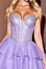 Load image into Gallery viewer, Sparkly Purple Sequins Short Sweetheart Homecoming Dress with Ruffles