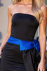 Load image into Gallery viewer, Black Satin Detachable Train Short Bodycon Homecoming Dress with Bow