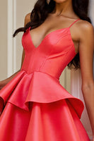 Load image into Gallery viewer, Orange Corset A Line Short Tiered Homecoming Dress