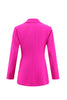 Load image into Gallery viewer, Fuchsia 2 Piece Long Sleeve Business Suits with Pockets