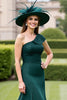 Load image into Gallery viewer, Pine Satin Long Mermaid Mother of the Bride Dress with Appliques