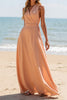 Load image into Gallery viewer, Sunset Chiffon Spaghetti Straps A Line Long Bridesmaid Dress