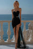 Load image into Gallery viewer, Sparkly Black Sequins Sweetheart Bodycon Short Cocktail Dress