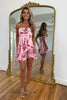 Load image into Gallery viewer, Floral Pink Tight Short Homecoming Dress with Ruffles