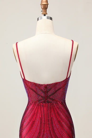 Sparkly Black Backless Tight Short Homecoming Dress with Beading