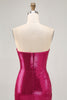 Load image into Gallery viewer, Sparkly Coffee Sweetheart Sequin Short Tight Homecoming Dress