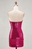 Load image into Gallery viewer, Sparkly Coffee Sweetheart Sequin Short Tight Homecoming Dress