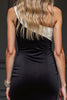 Load image into Gallery viewer, Black and White Short One Shoulder Patchwork Tight Cocktail Dress