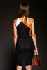 Load image into Gallery viewer, One Shoulder Black Patchwork Short Tight Cocktail Dress