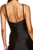 Load image into Gallery viewer, Spaghetti Straps Black Satin Short Tight Cocktail Dress with Ruffles