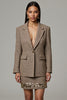 Load image into Gallery viewer, Brown Tweed 2 Piece Notched Lapel Short Business Suits