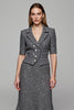 Load image into Gallery viewer, Sparkly Dark Grey Notched Lapel 2 Piece Business Suits