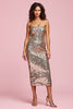 Load image into Gallery viewer, Sparkly Golden Strapless Maxi Sequins Bodycon Holiday Party Dress