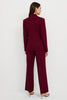 Load image into Gallery viewer, Burgundy Notched Lapel 2 Piece One Button Satin Business Suits