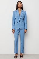 Load image into Gallery viewer, Blue Peak Lapel Satin 2 Piece Business Suits