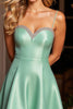 Load image into Gallery viewer, Sparkly A Line Green Short Satin Homecoming Dress with Beading