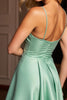 Load image into Gallery viewer, Sparkly A Line Green Short Satin Homecoming Dress with Beading