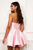 Load image into Gallery viewer, Sparkly Pink Sweetheart Beading Short Homecoming Dress with Satin