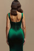 Load image into Gallery viewer, Dark Gree Mermaid  Square Neck Long Holiday Party Dress
