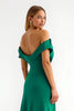 Load image into Gallery viewer, Dark Green Sheath Off the Shoulder Long Holiday Party Dress