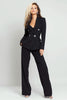 Load image into Gallery viewer, Black 2 Piece Notched Lapel Business Suits with Sleeves