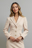 Load image into Gallery viewer, Champagne Single Breasted Mermaid Satin Long Blazer Dress