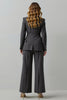 Load image into Gallery viewer, Dark Grey 2 Piece Peak Lapel Double Breasted Business Suits