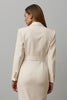 Load image into Gallery viewer, Champagne Pencil Notched Lapel Single Breasted Midi Blazer Dress
