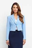 Load image into Gallery viewer, 2 Piece Navy Blue Notched Lapel Pencil Long Business Suits