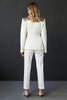 Load image into Gallery viewer, Sparkly White 2 Piece Shawl Lapel Prom Suits with Buttons