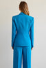 Load image into Gallery viewer, Blue 2 Piece Satin Notched Lapel Single Breasted Women Prom Suits