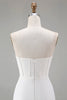 Load image into Gallery viewer, Sparkly White Strapless Tight Short Corset Homecoming Dress with Beading