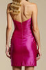 Load image into Gallery viewer, Sparkly Fuchsia Tight Ruched Short Homecoming Dress with Sequins