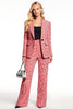 Load image into Gallery viewer, 2 Piece Red Shawl Lapel One Button Long Sleeves Business Suits