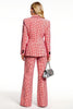 Load image into Gallery viewer, 2 Piece Red Shawl Lapel One Button Long Sleeves Business Suits