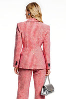 Load image into Gallery viewer, 2 Piece Red Shawl Lapel One Button Long Sleeves Business Suits