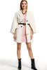 Load image into Gallery viewer, Ivory Double Breasted Notched Lapel Women Blazer with Belt