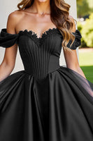 Load image into Gallery viewer, Black Corset A Line Short Tulle Homecoming Dress