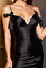 Load image into Gallery viewer, Black Satin Bodycon Short Corset Homecoming Dress with Slit