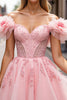 Load image into Gallery viewer, Floral Blush Short Corset Homecoming Dress with Appliques
