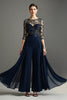 Load image into Gallery viewer, Chiffon Pine Mother of the Bride Pantsuits with Lace